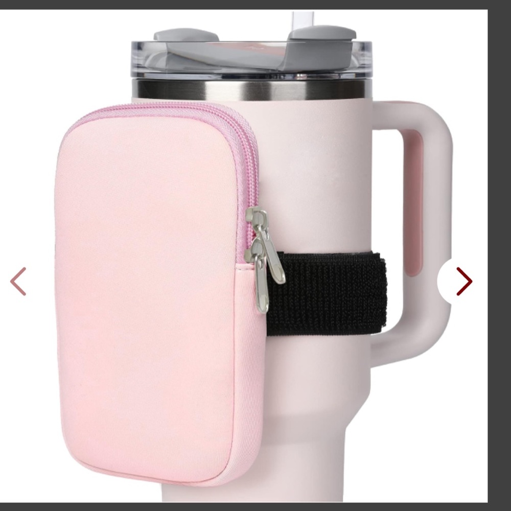 Stanley Tumbler 40 oz color bloom light pink + FREE pouch & one straw cover cap - Picture 6 of 6